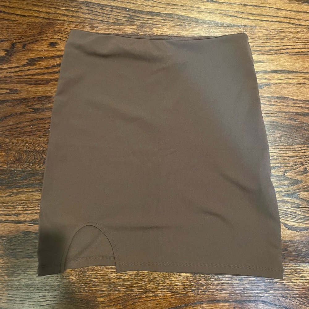 Brown Mini Skirt